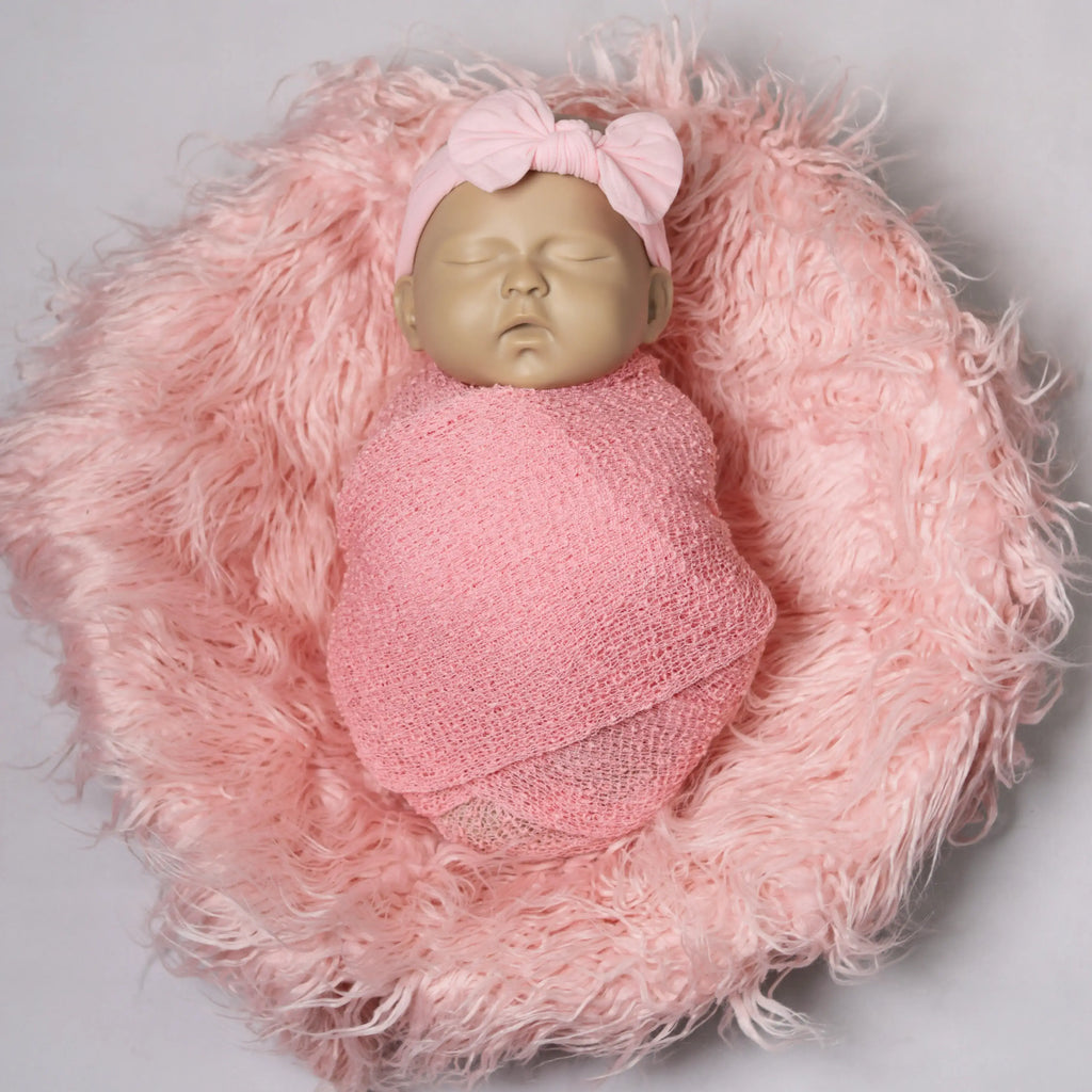 Faux Layer With Netted Wrap and Headband Combo