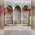3 Way White Pillar Backdrop