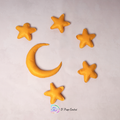 Set of Moon & 5 Stars (Yellow)