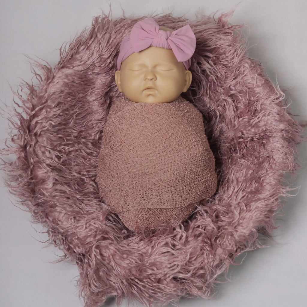 Faux Layer With Netted Wrap and Headband Combo