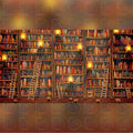 Antique Book Shelf Backdrop