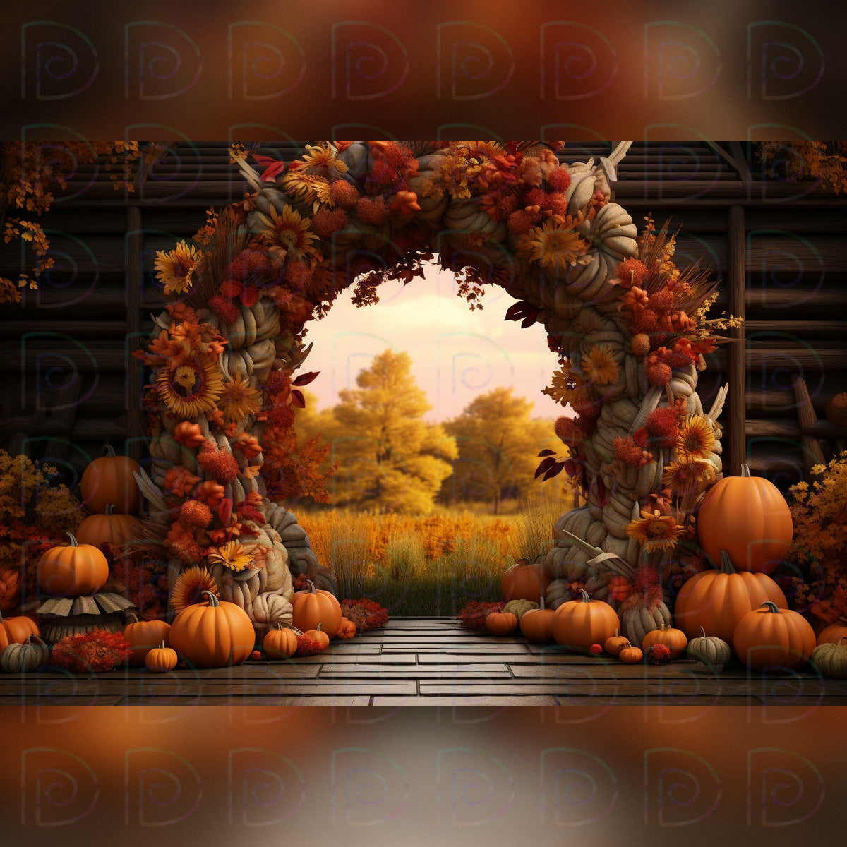 Autumn Harvest Backdrop