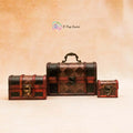 Travel Map Boxes Set of 3