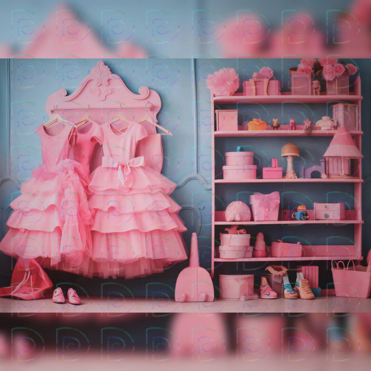 Barbie Wardrobe Backdrop