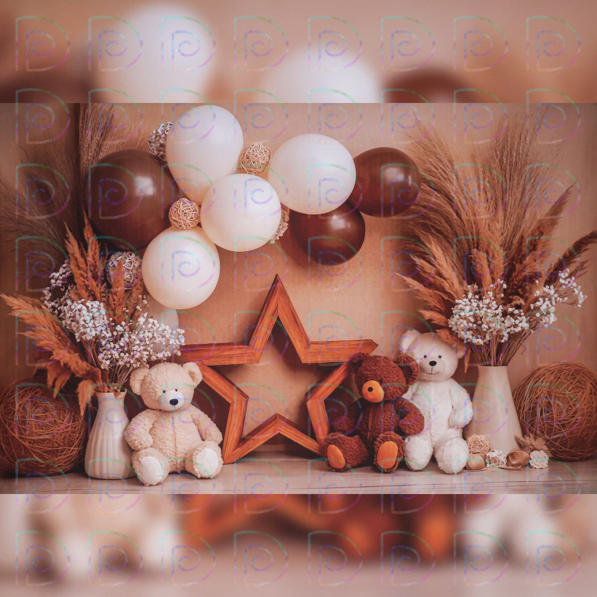 Boho Teddy Backdrop