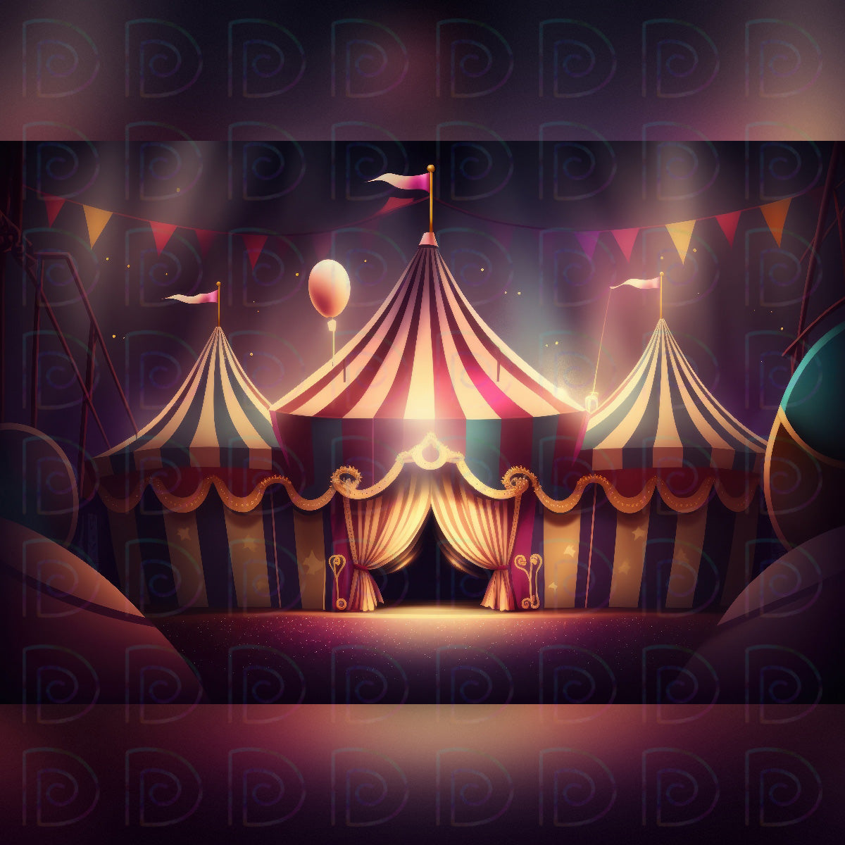 Circus Tent Backdrop