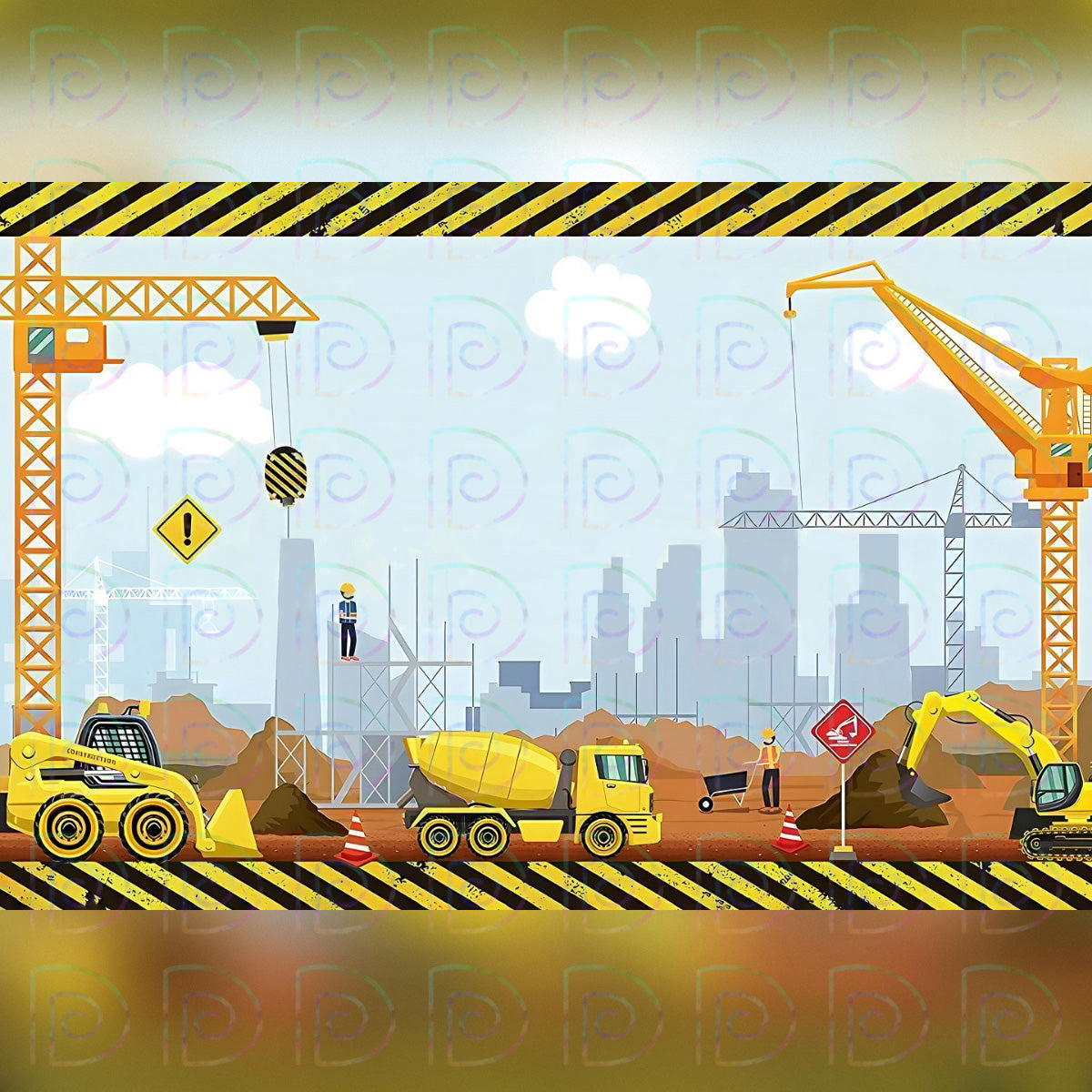 Construction Backdrop