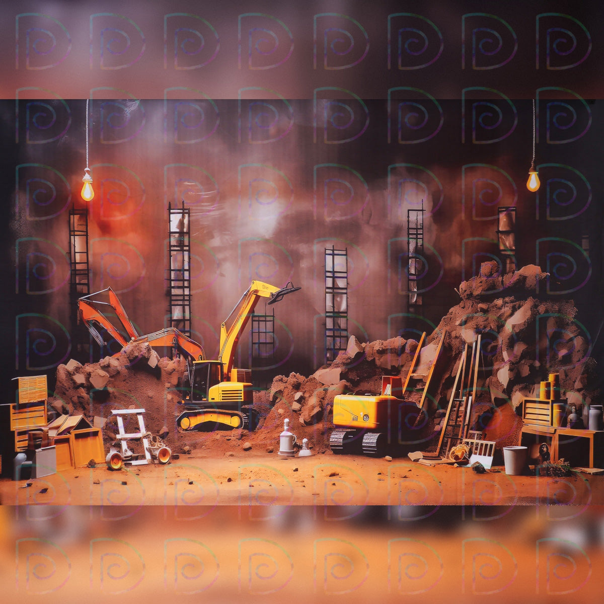 Construction Site Backdrop