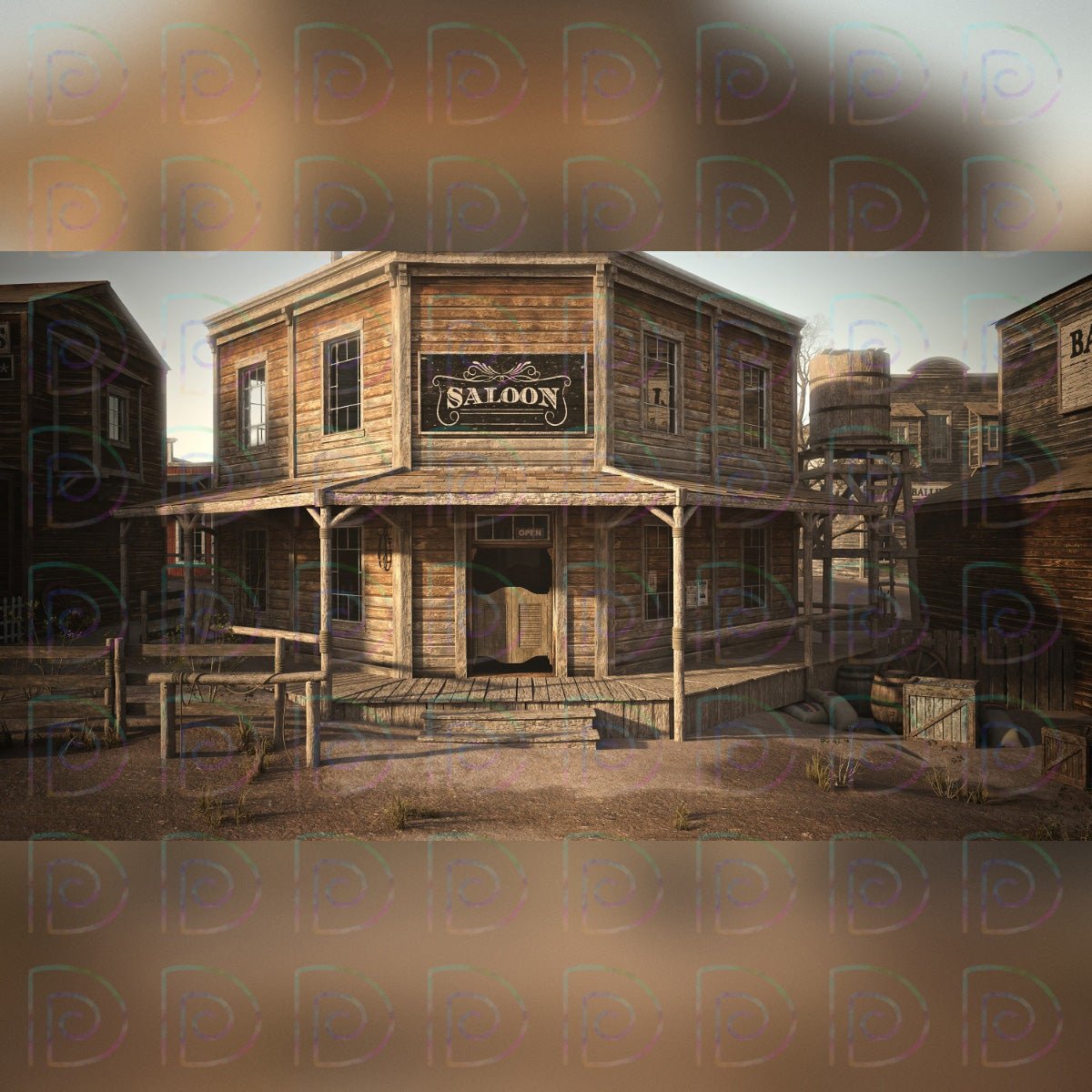 Cowboy Backdrop