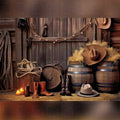 Cowboy Backyard Backdrop