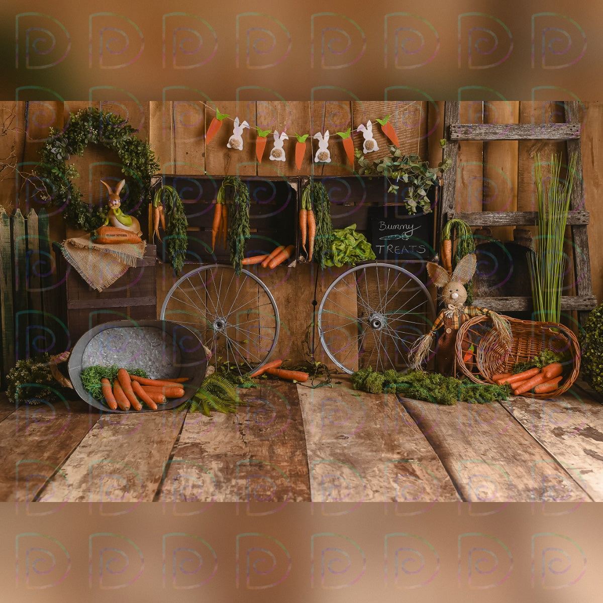 Easter Carrot Backdrop