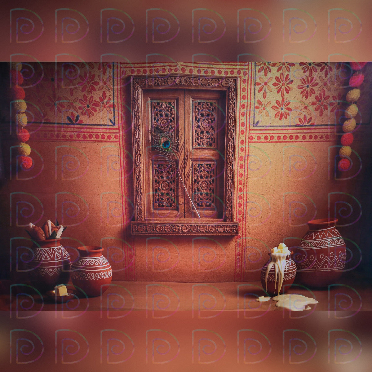 Ethnic Door Backdrop
