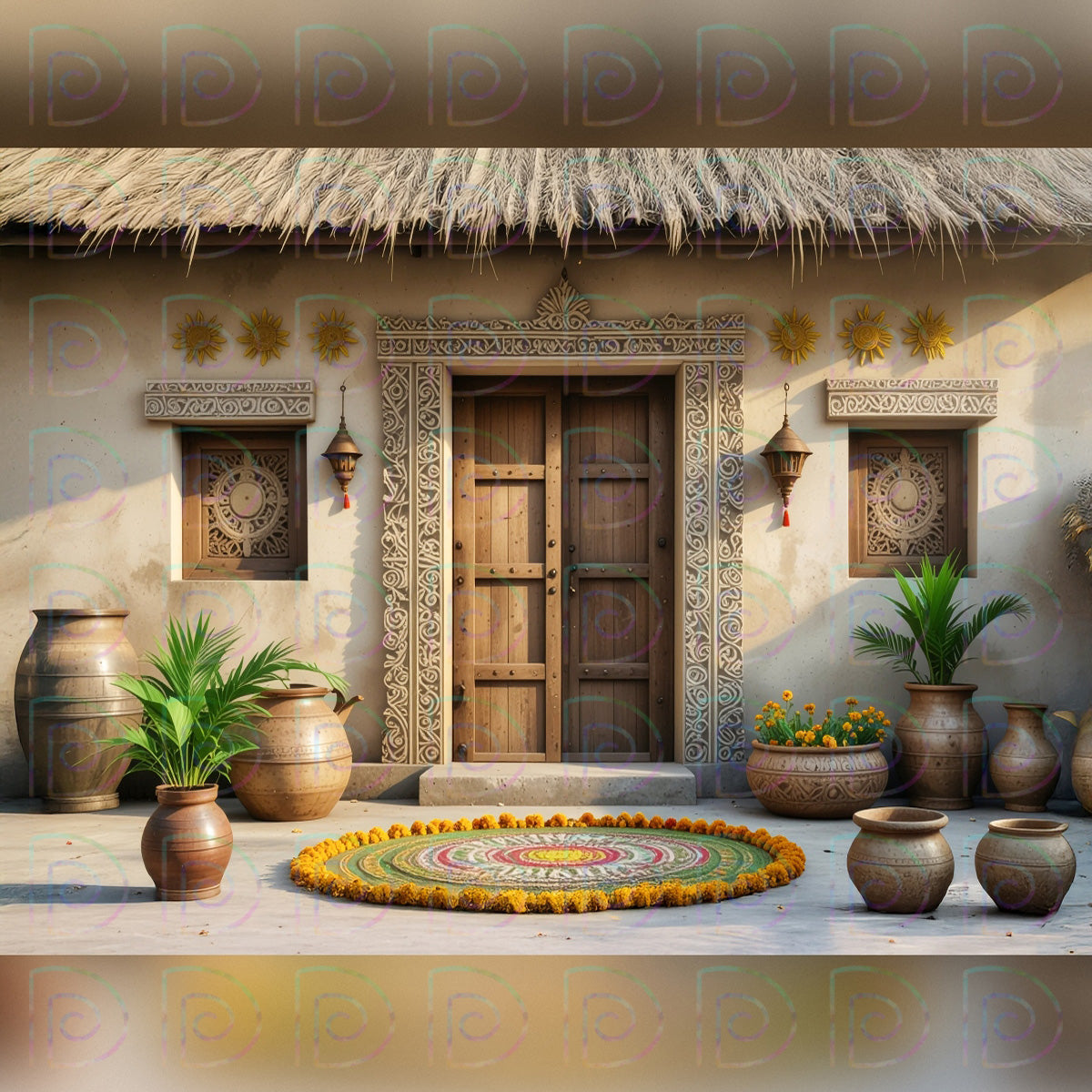 Farmer House Backdrop
