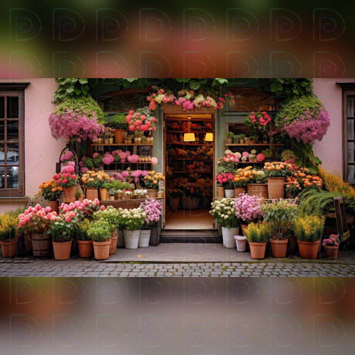 Flower Shop Backdrop