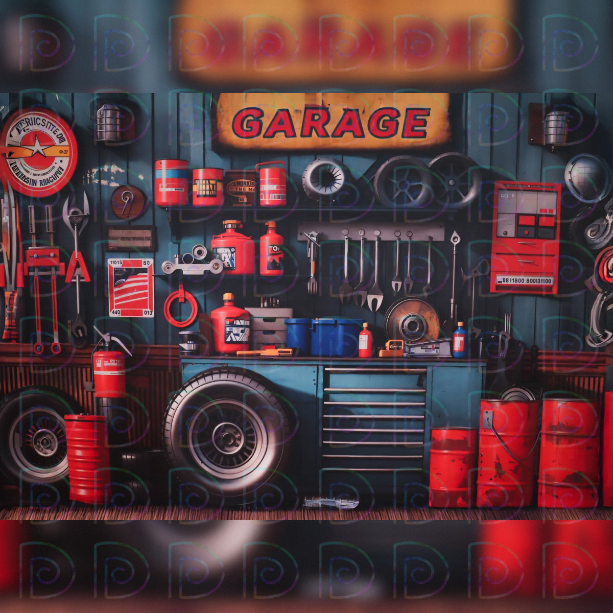 Garage Backdrop