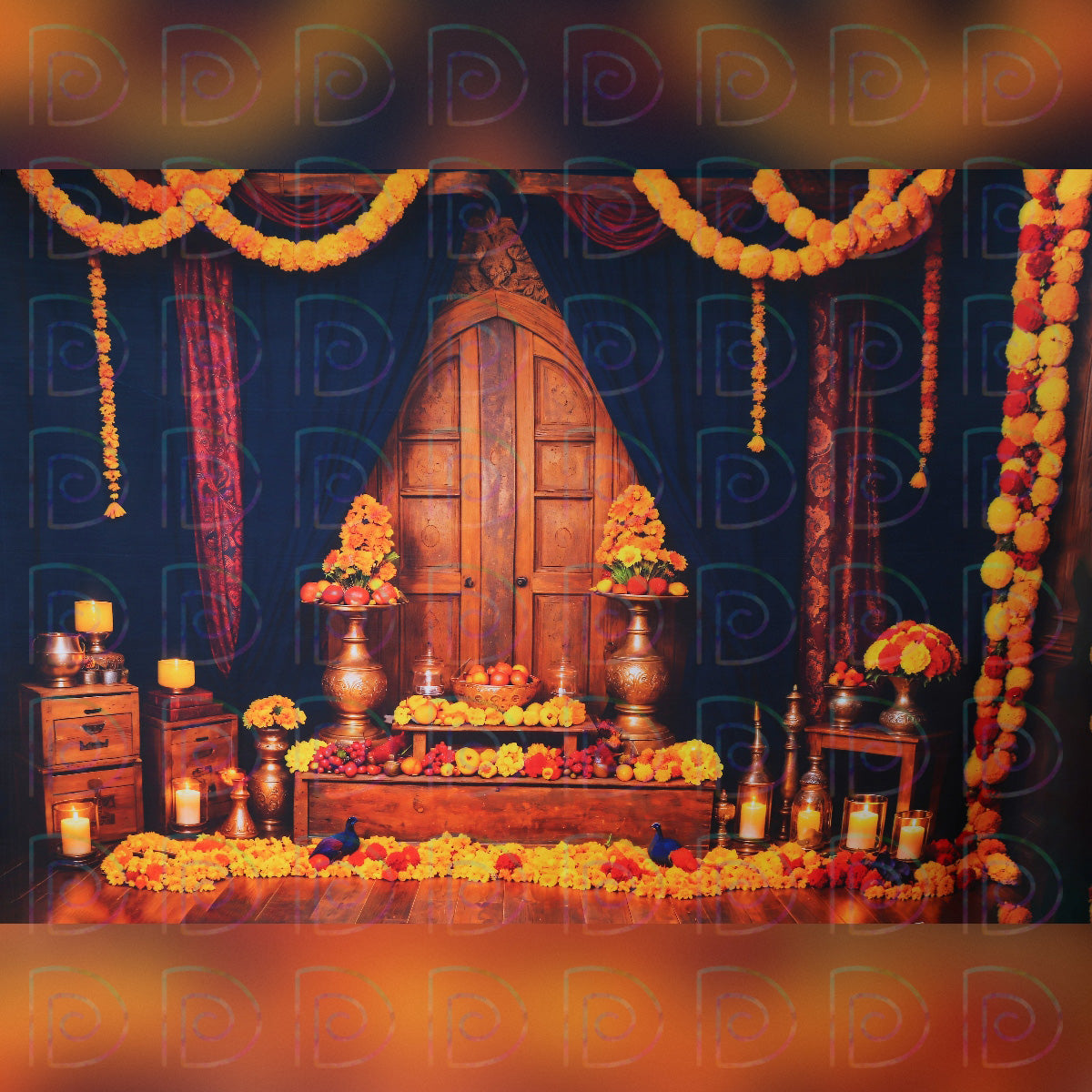 Garland Door Backdrop