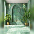 Green Marble Arch Backdrop