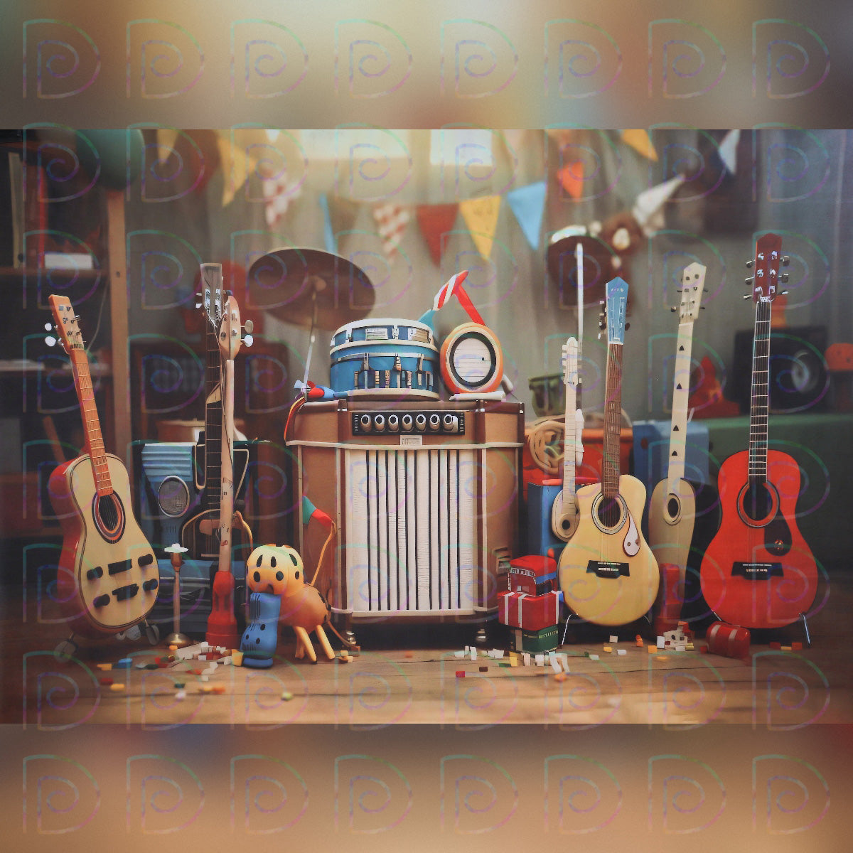 Guitar Music Backdrop
