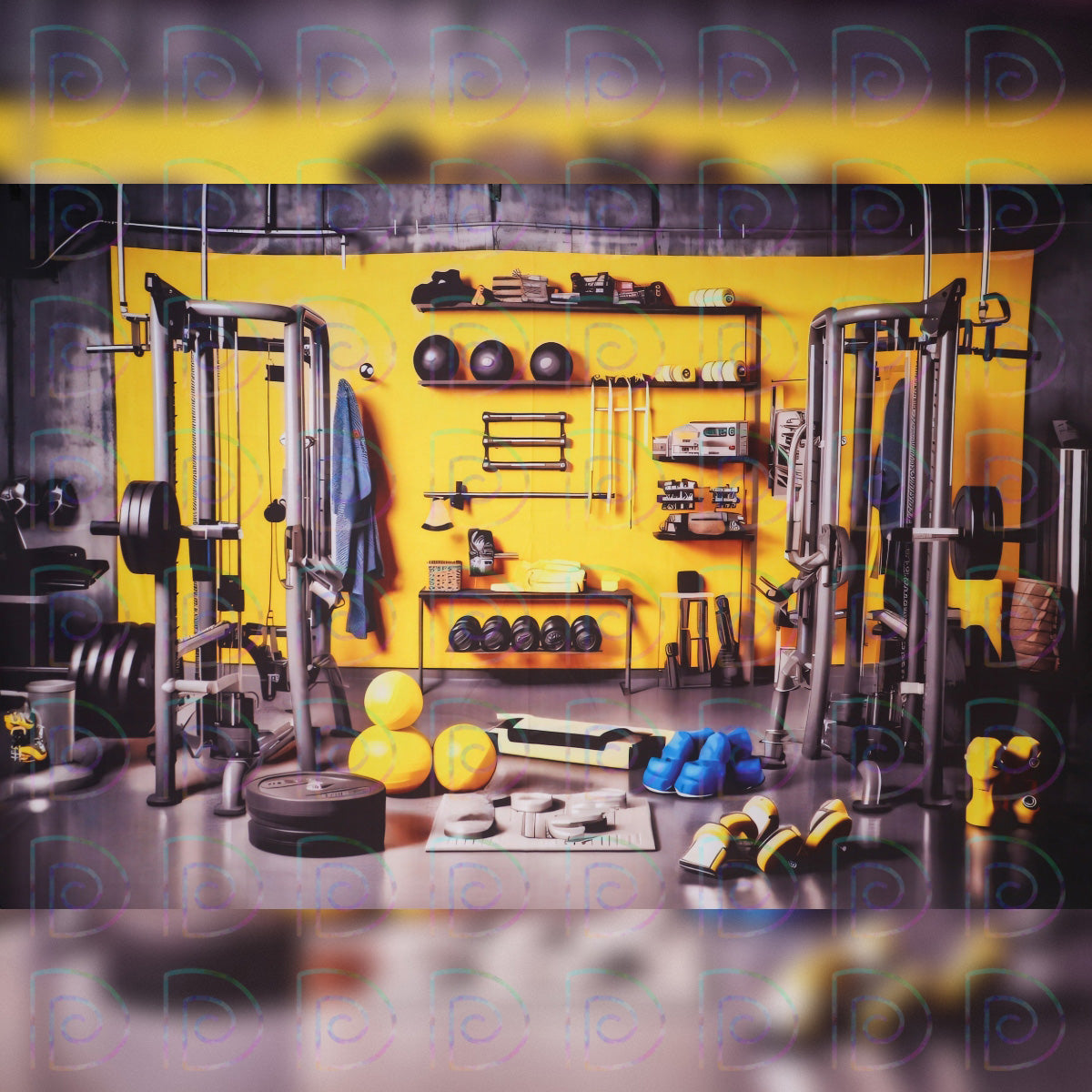 Gym Workout Backdrop