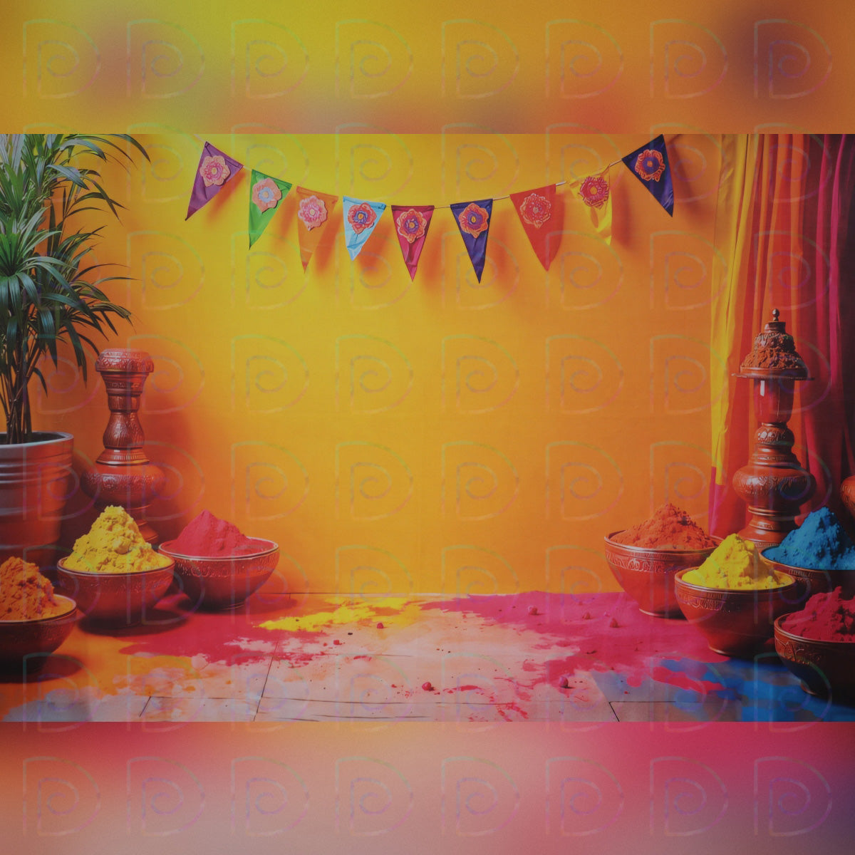 Holi Powder Backdrop