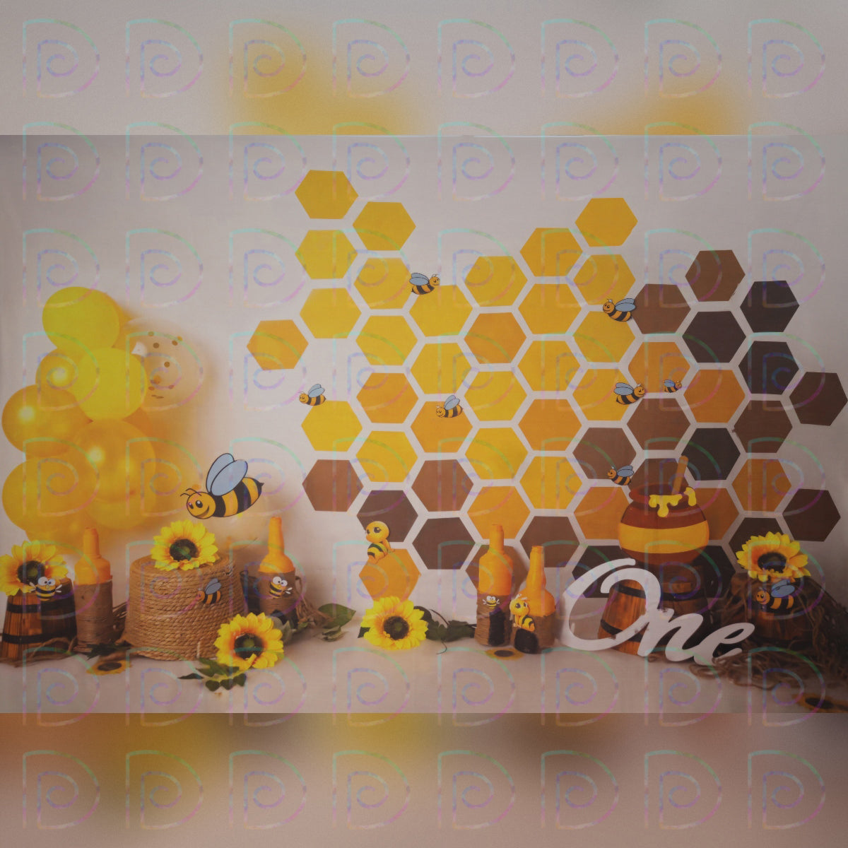Honeybee Hive Backdrop