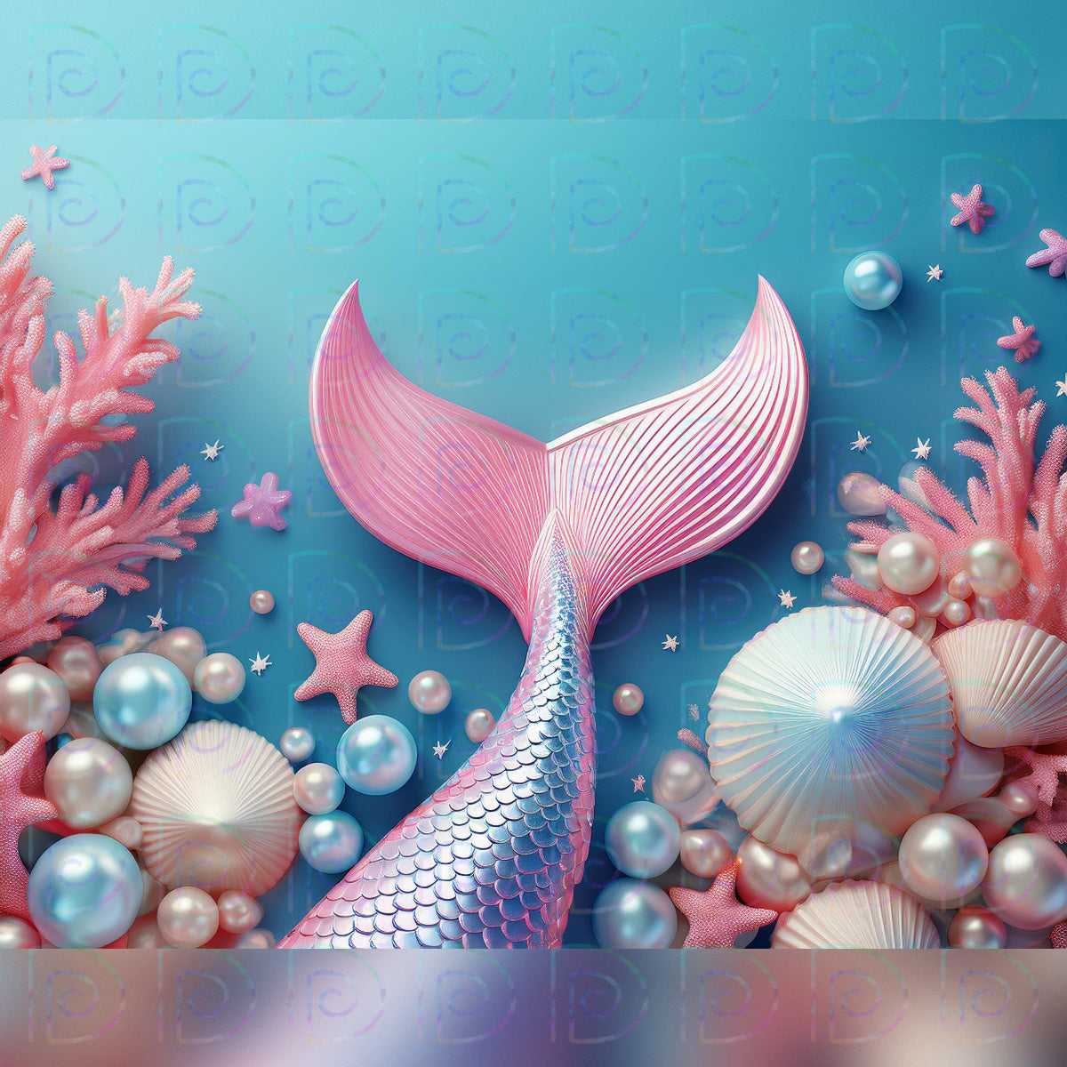 Mermaid Tail Backdrop