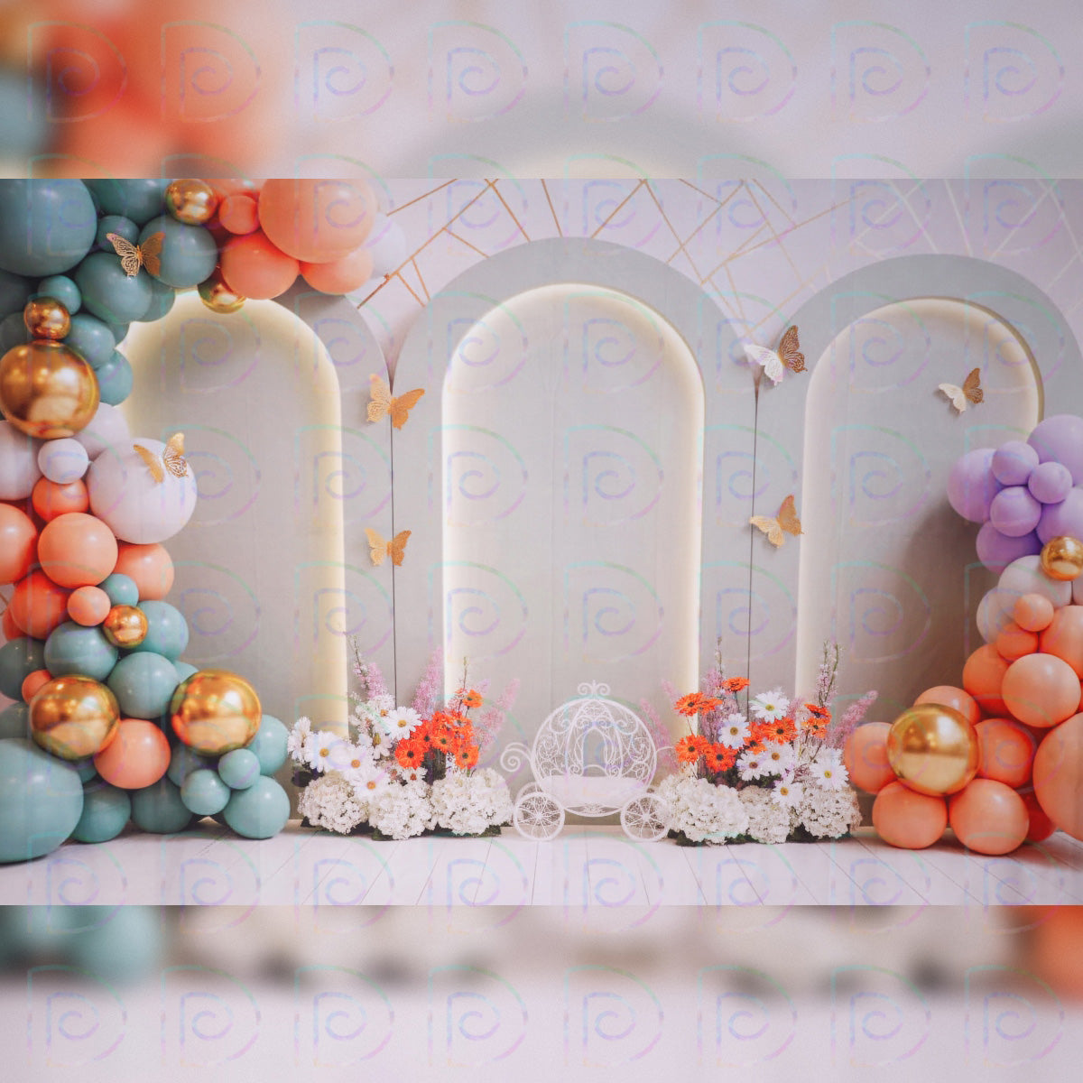 Mint Green Arch Backdrop
