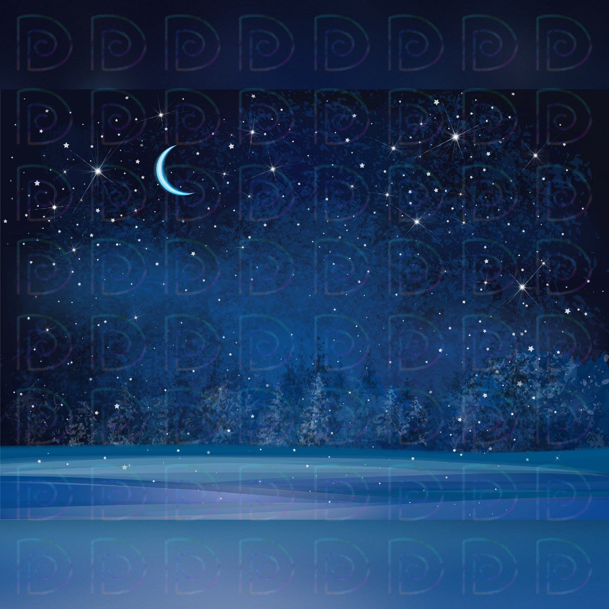Moon Night Backdrop
