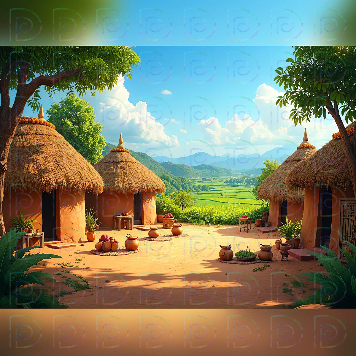 Mud House Backdrop