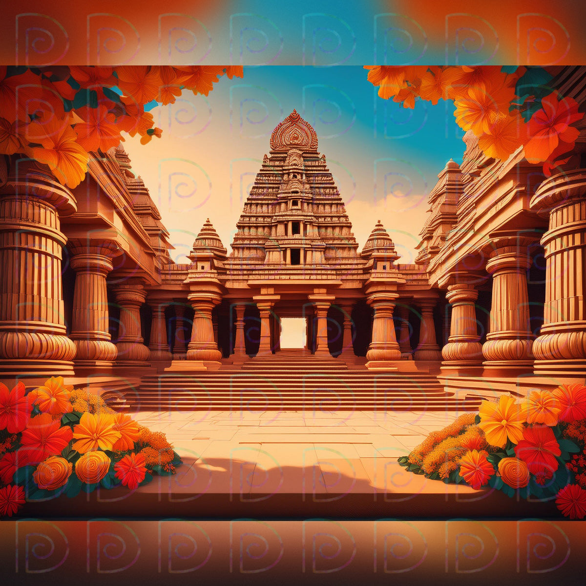 Murugar Temple Backdrop