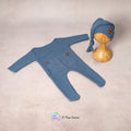 Waffle Romper with Cap