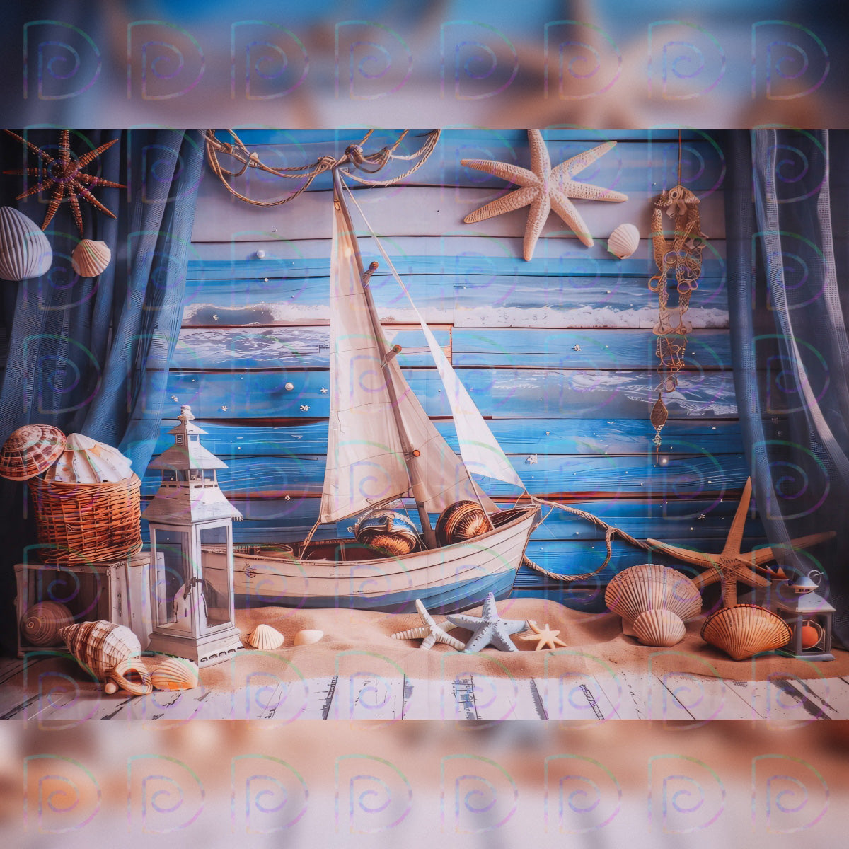 Ocean Whisper Backdrop