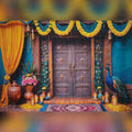 Peacock Door Backdrop
