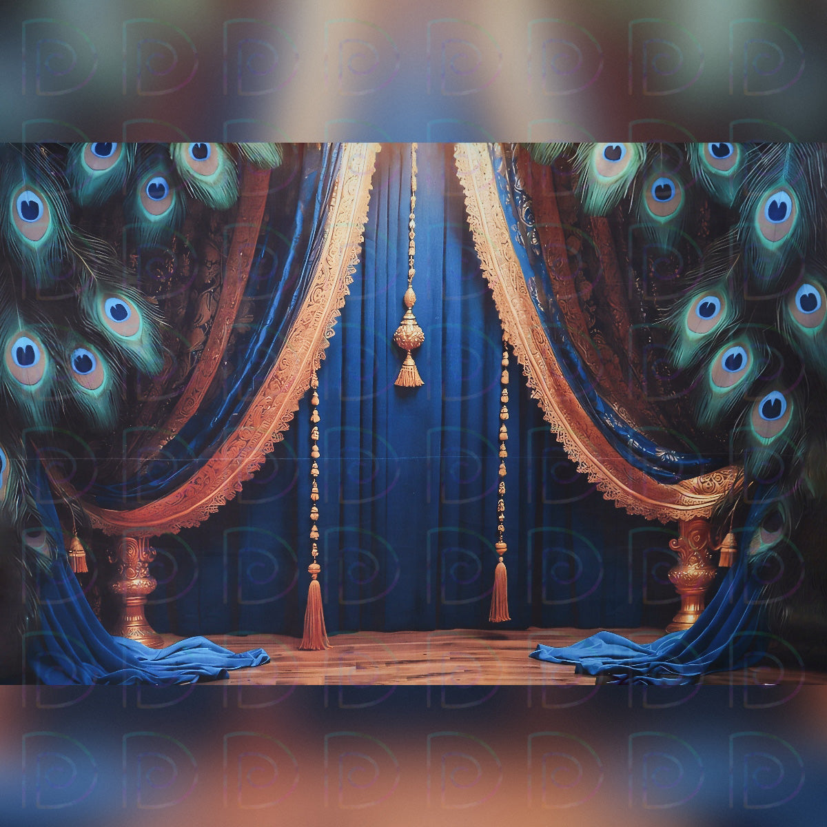Peacock Golden Arch Backdrop