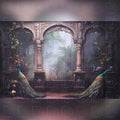 Peacock Green Arch Backdrop