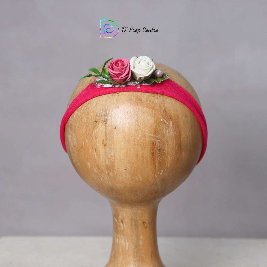 Pink Floral Headband