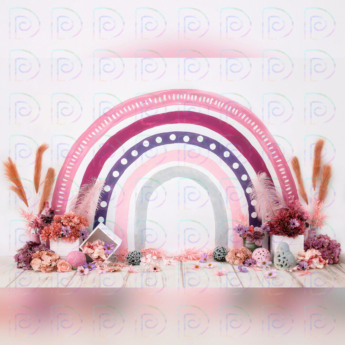Pinky Rainbow Backdrop