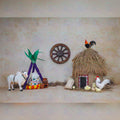 Pongal Hut Backdrop