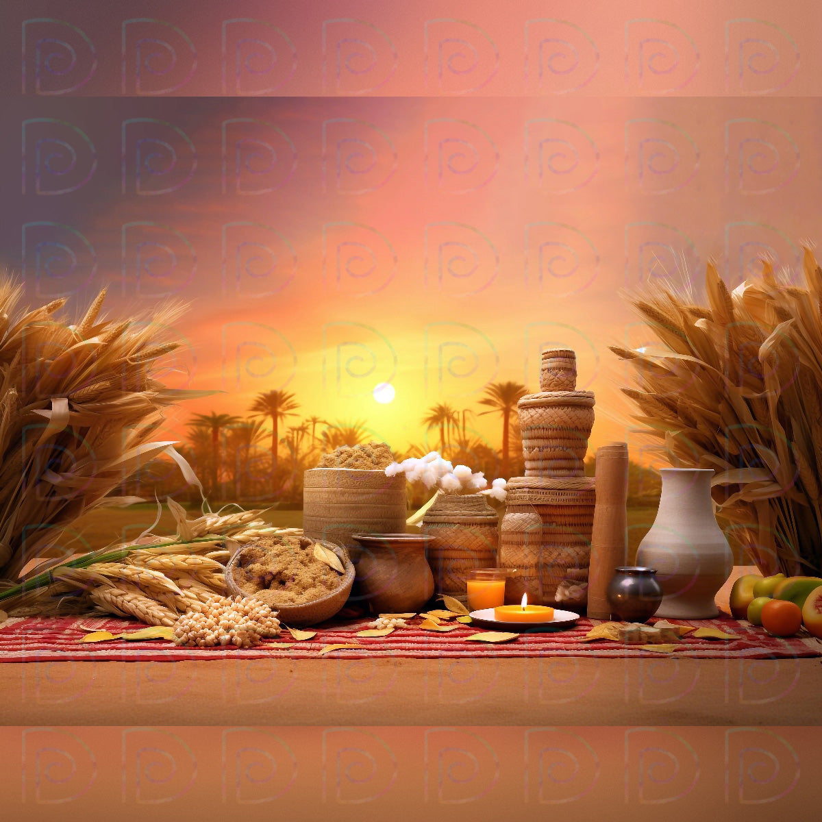 Pongal Sunshine Backdrop