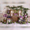 Purple Floral Backdrop