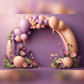 Purple Balloons Backdrop