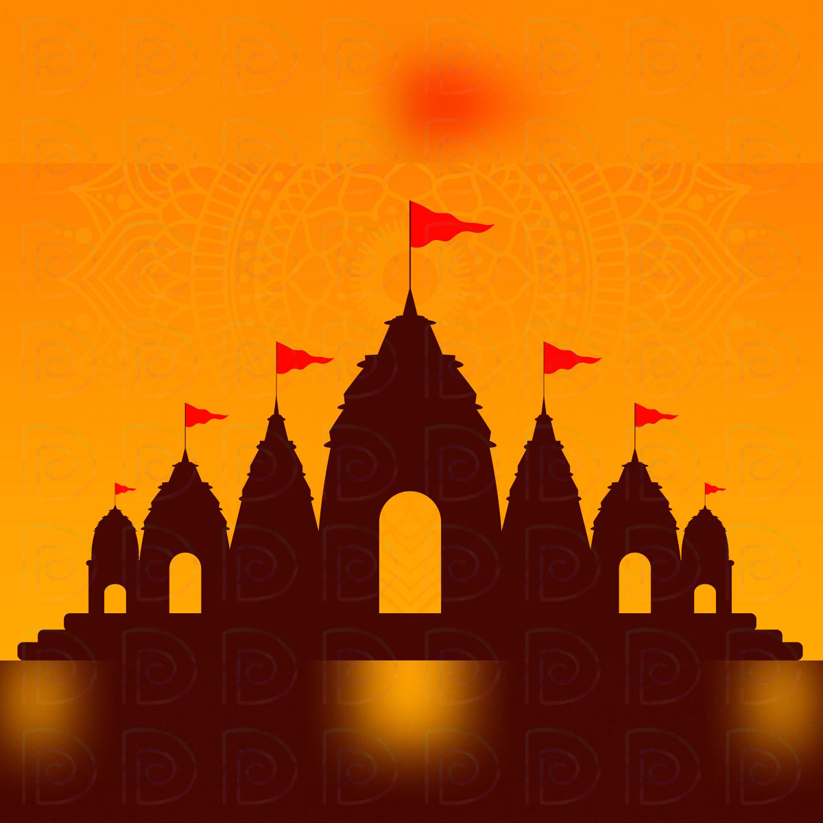 Ram Mandir Backdrop