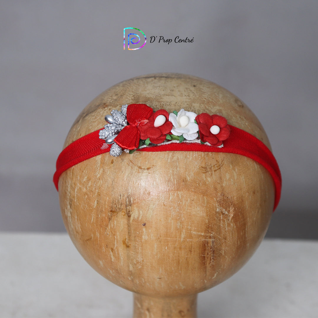 Red Floral Headband