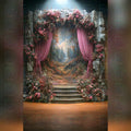 Antique Floral Cave Backdrop