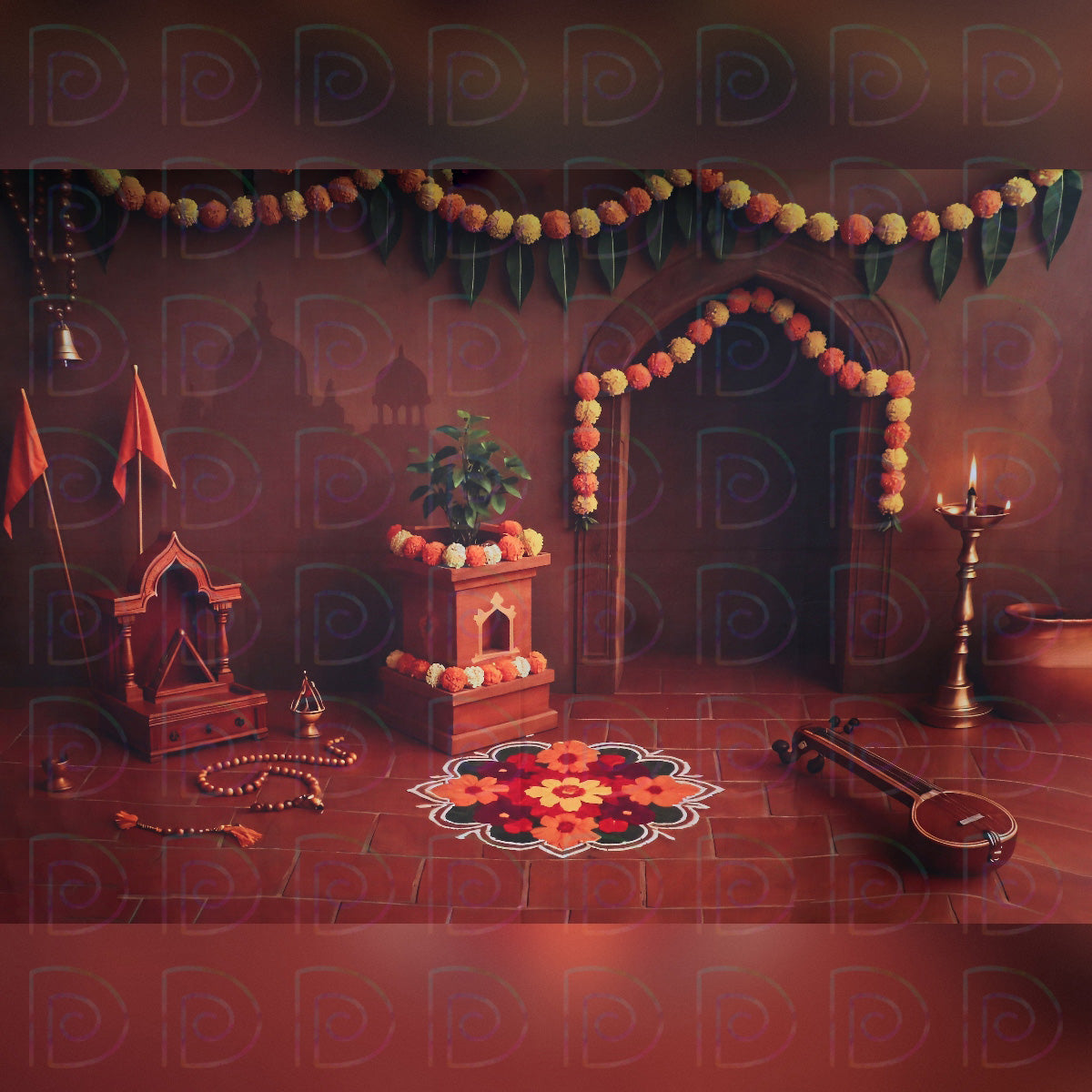 Thulasi Maadam Backdrop