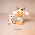 Newborn Crochet Cow With Head Cap