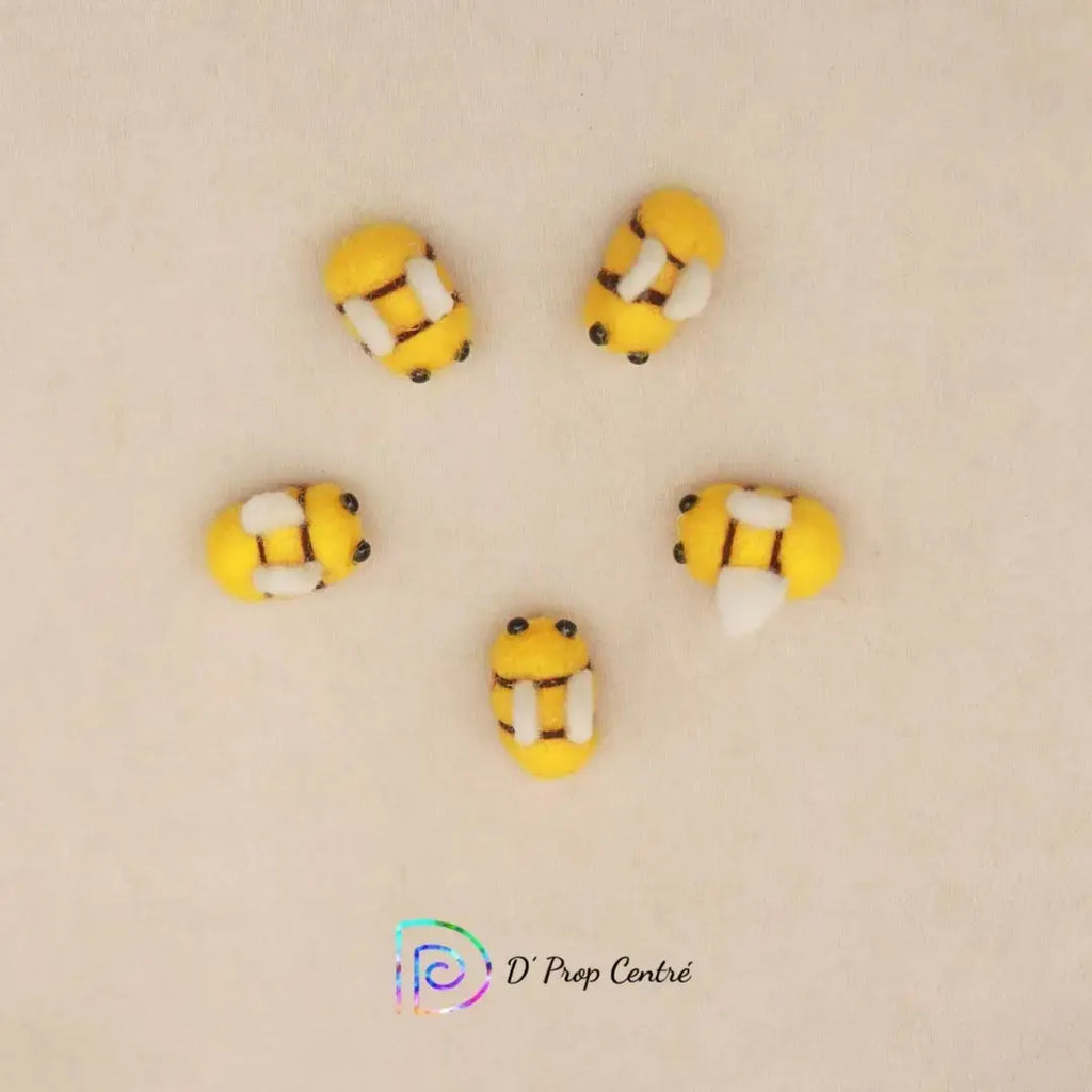 Felt Honey Bee set of 5