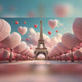 Valentine Eiffel Backdrop