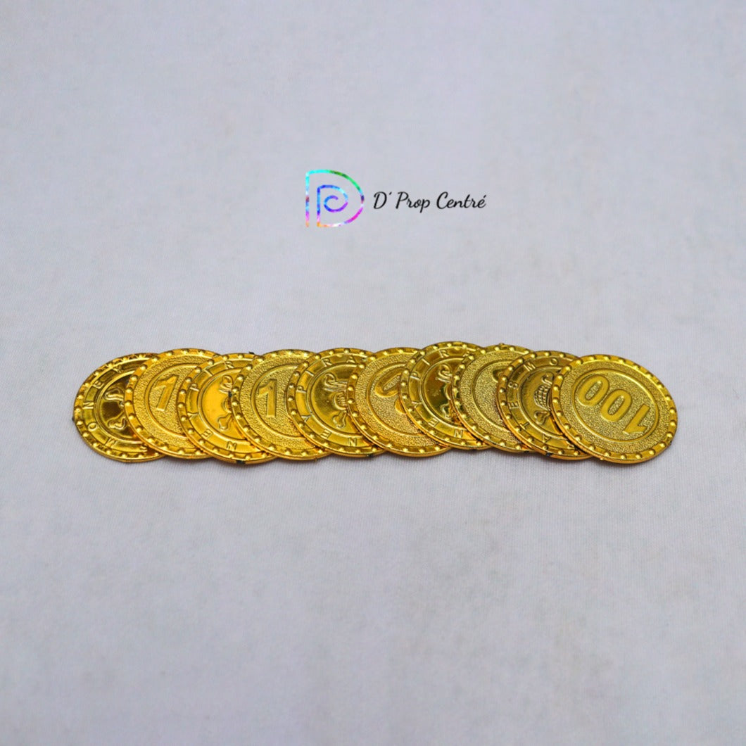 Fake Gold Coins Set of 10