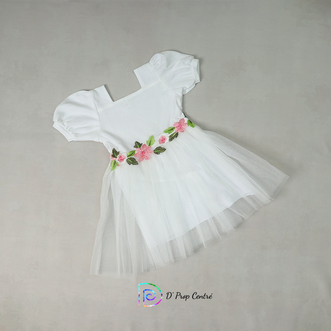 White Floral Frock